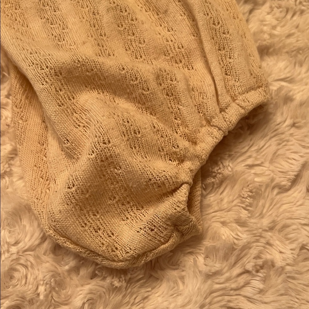 Free People Cream Textured Knit Top - Picture 4 of 5